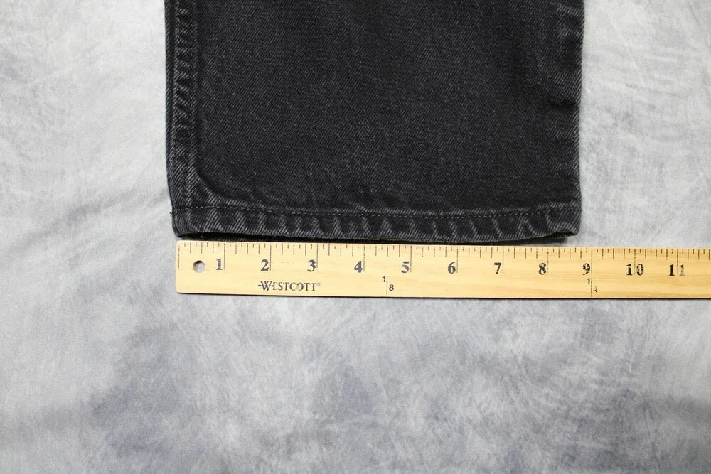 Levis 550 Jeans Mens 38x34 Black Denim Relaxed Fit Tapered Leg